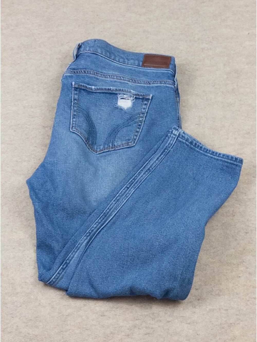 Hollister Low-Rise Crop Boyfriend Jeans Size 32 x 25